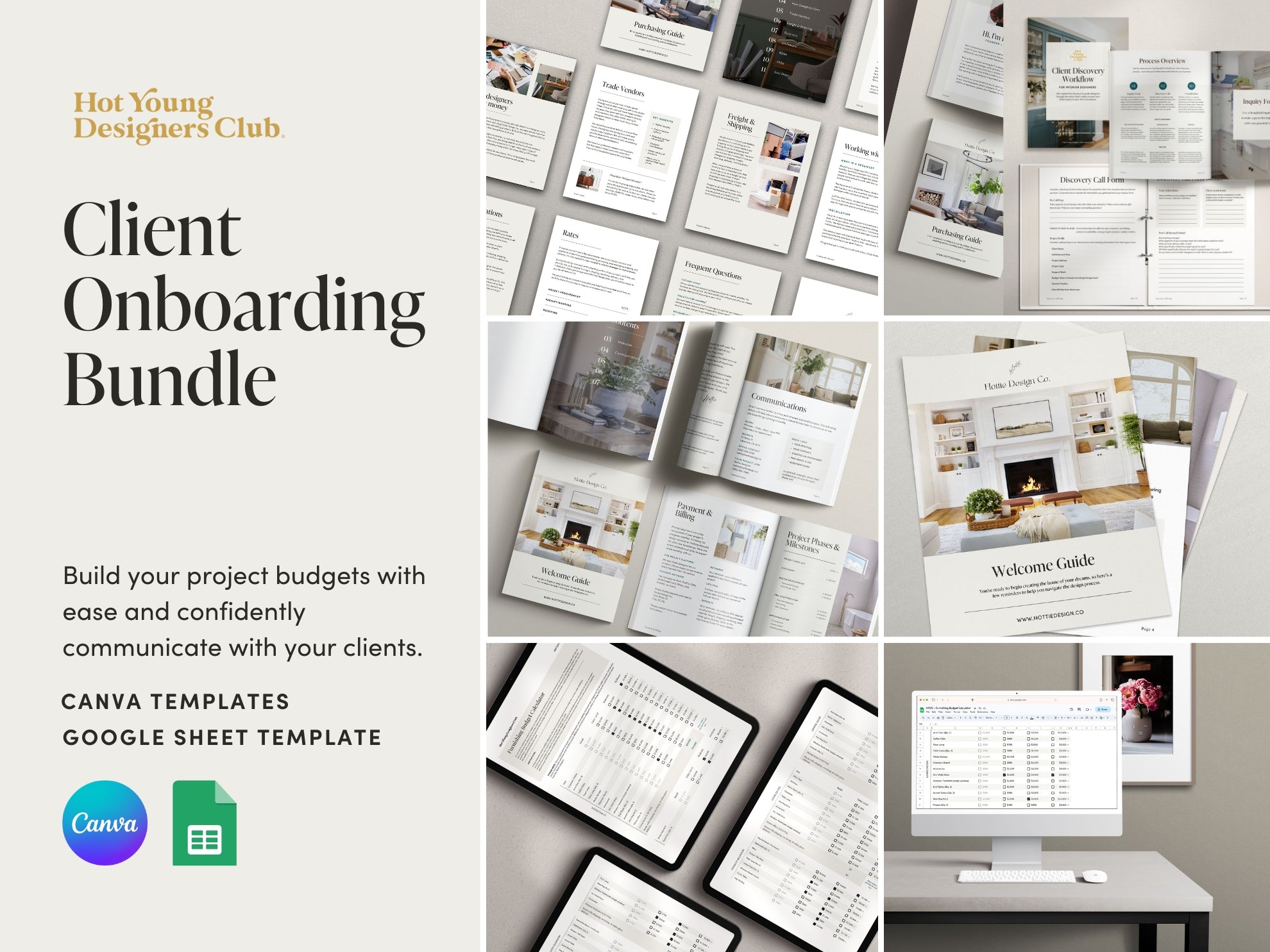 Interior Designer Complete Client Onboarding Bundle | HYDC