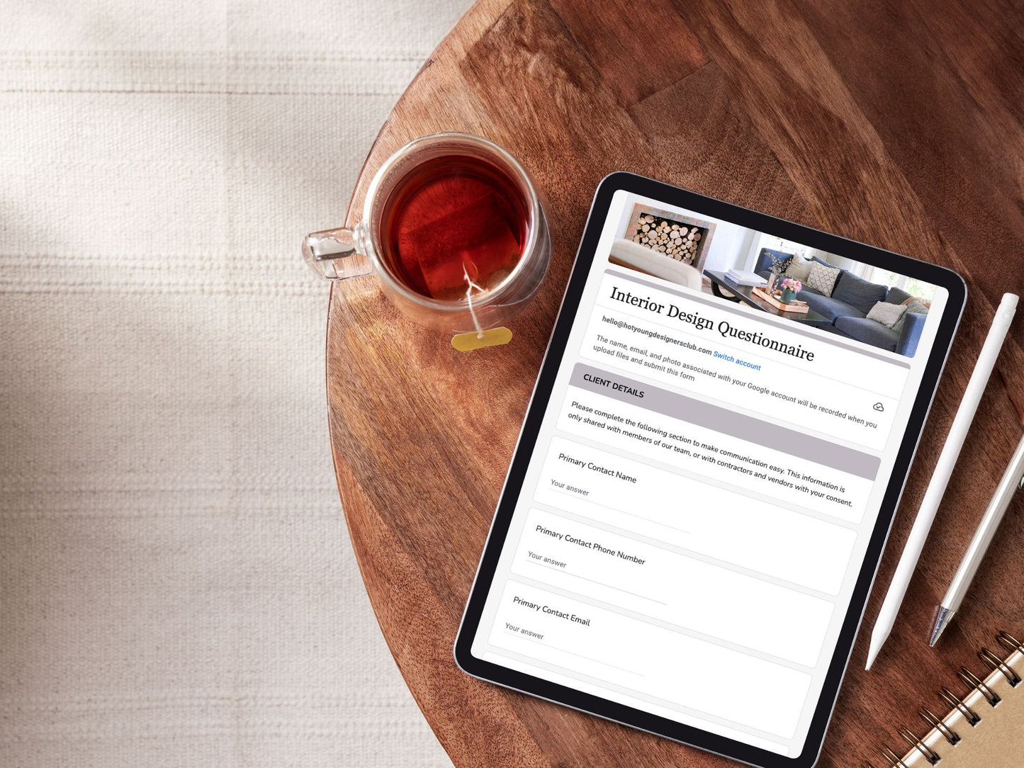 Interior Design Client Questionnaire