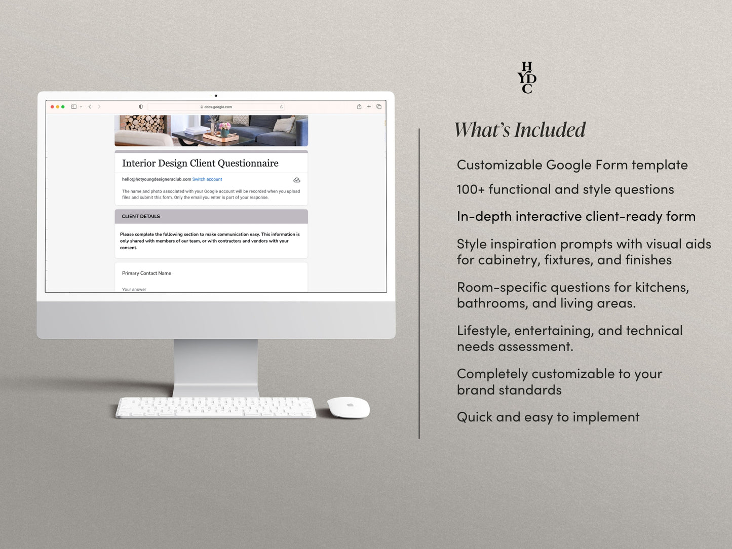 Interior Design Client Questionnaire