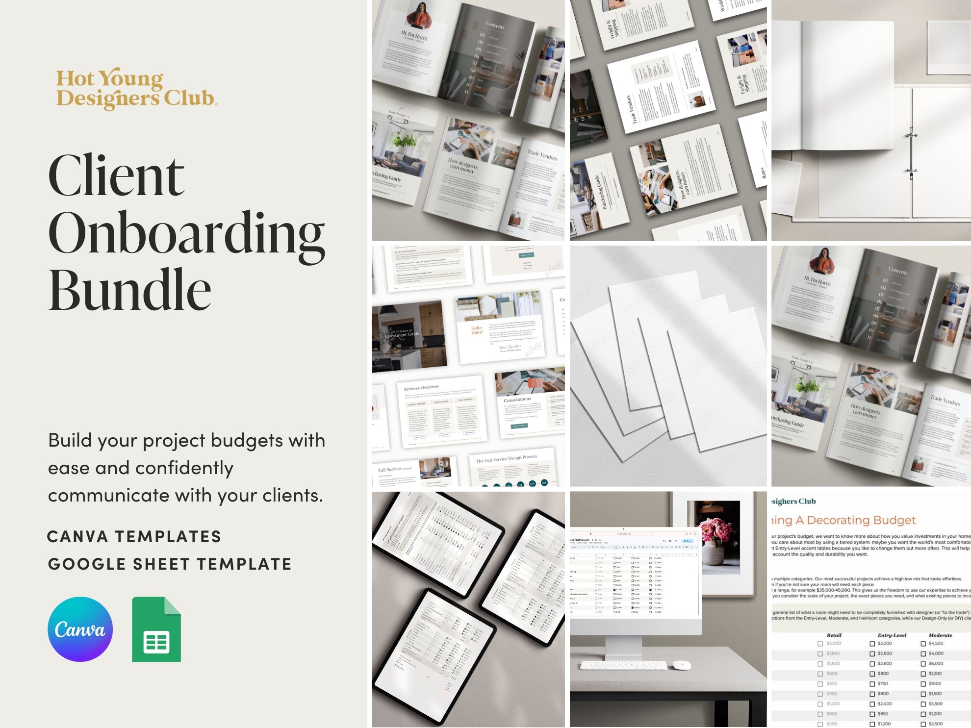 Client Onboarding Bundle Hot Young Designers Club