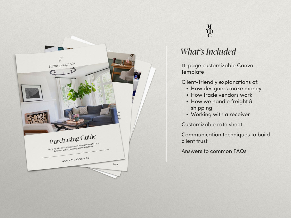 Client Purchasing Guide for Interior Design Projects | HYDC