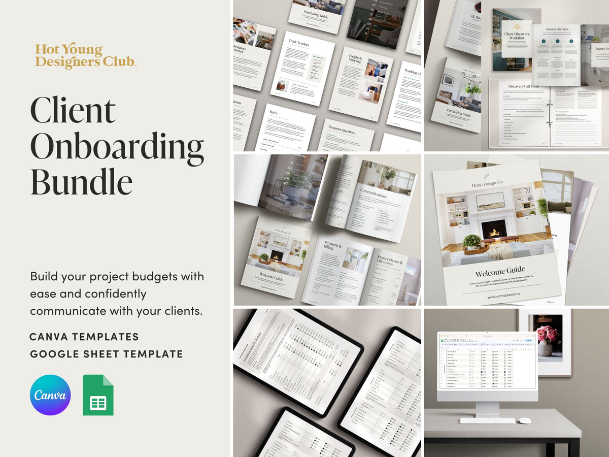 Interior Designer Complete Client Onboarding Bundle | HYDC