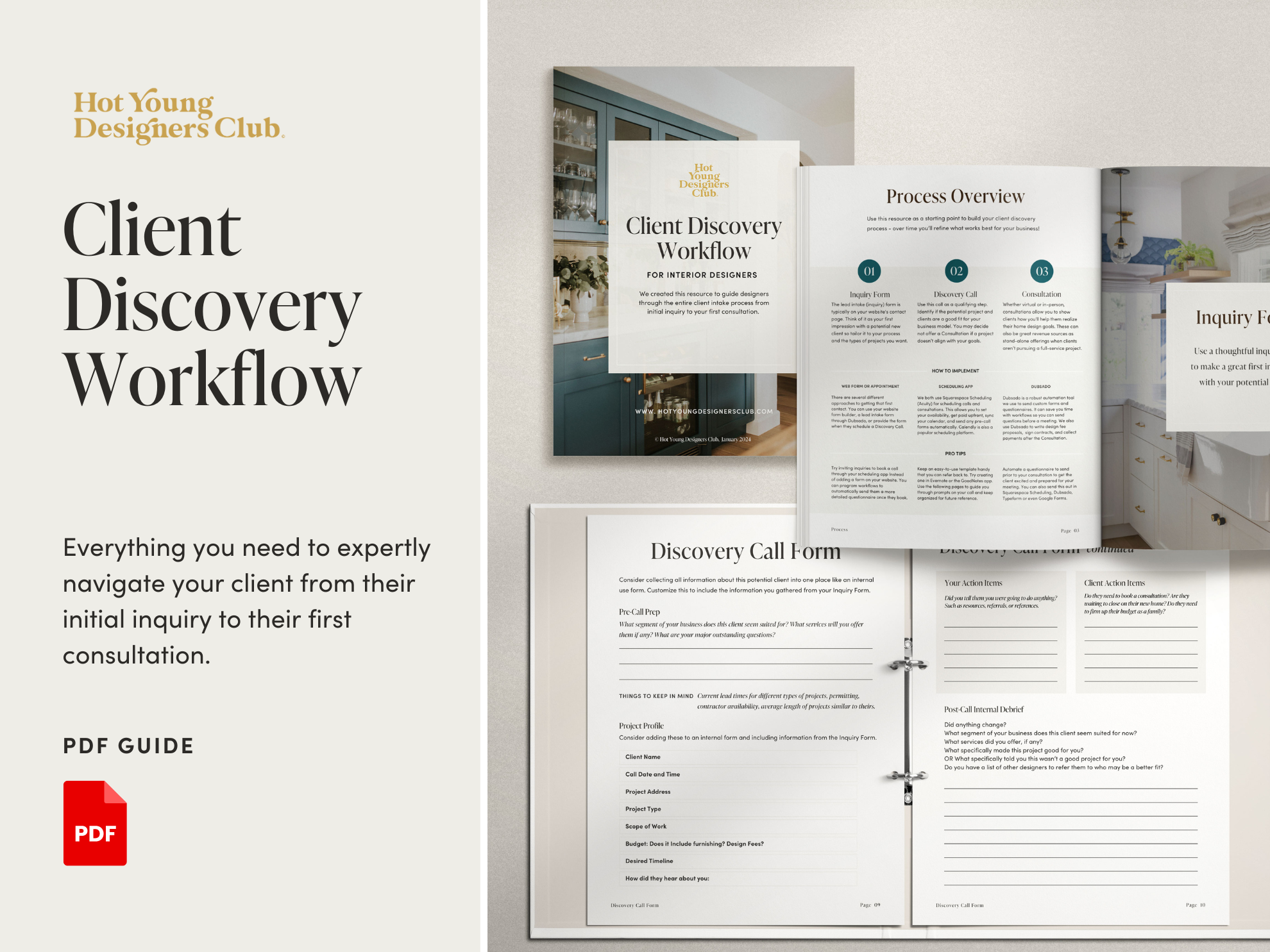 Interior Designer Client Discovery Workflow Guide | HYDC