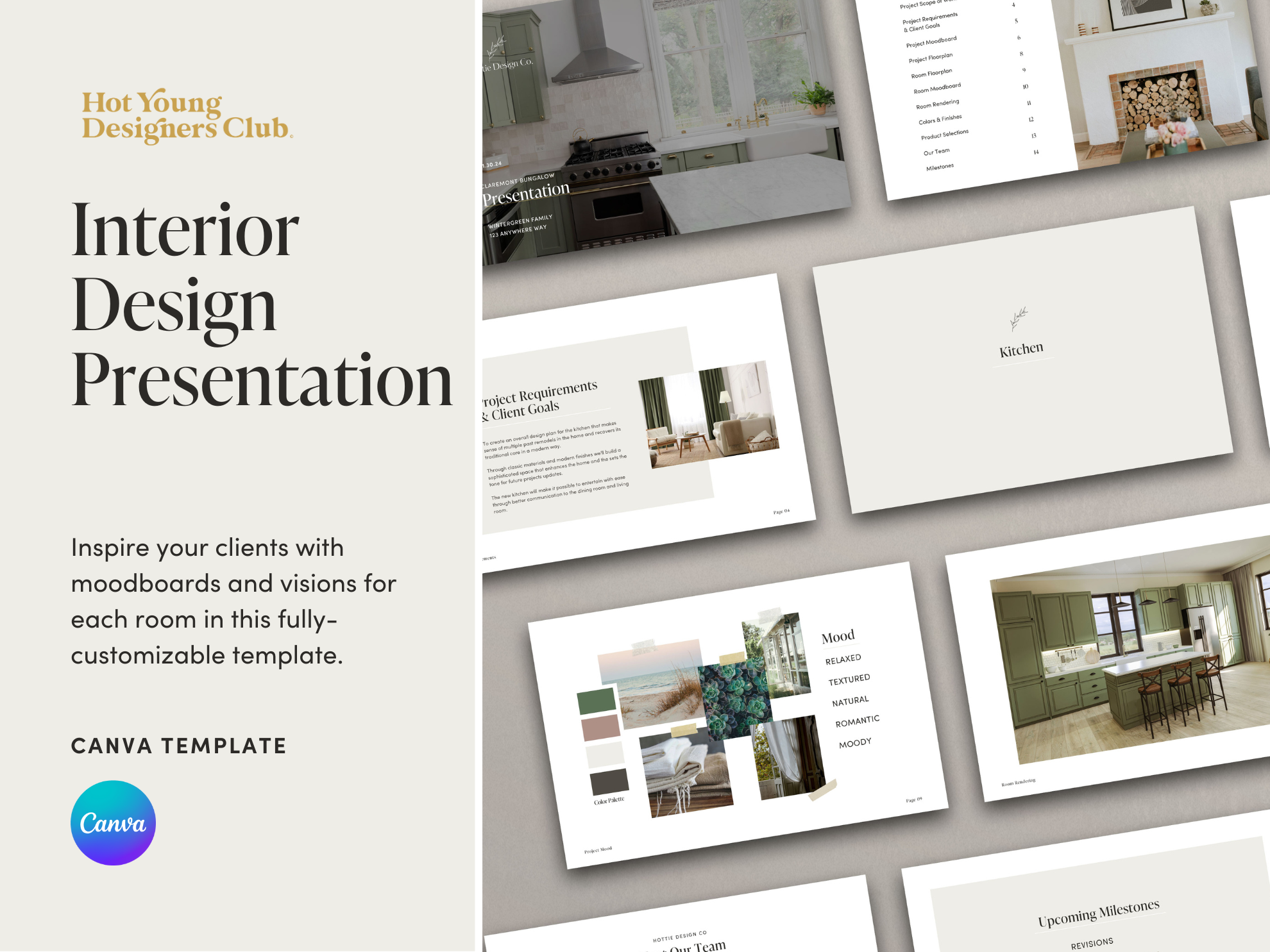 Interior Design Presentation Template | Hot Young Designers Club