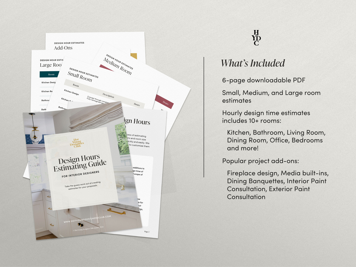 Hours Estimating Guide for Interior Design Projects | HYDC